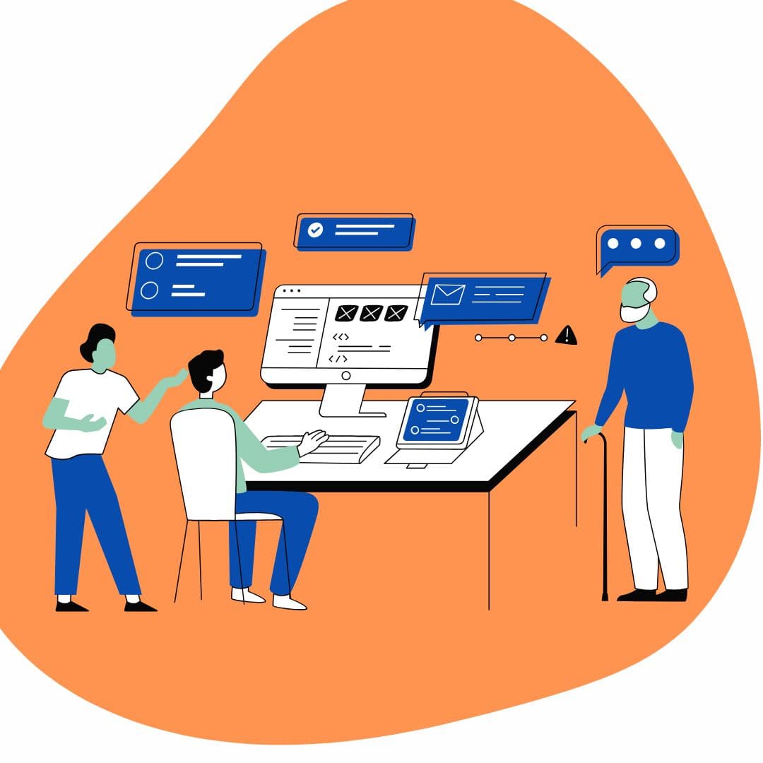 aimEncoders team building a business website